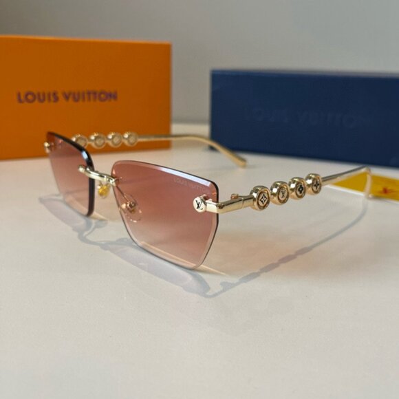 Louis Vuitton Women\'s Gold Sunglasses main image 8